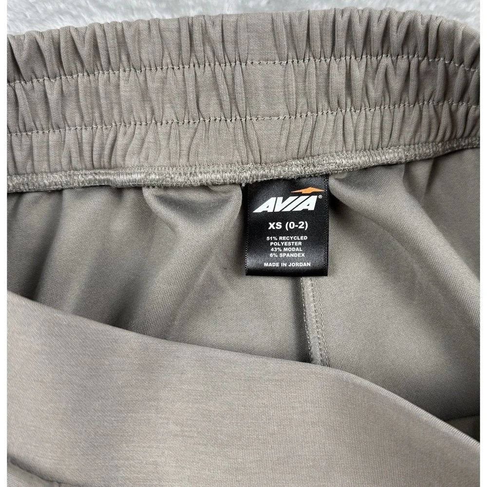 AVIA Women's XS Taupe Jogger Pants Stretch Pull On Athleisure
